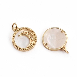 Pendentifs en laiton zircon cubique transparent&nbsp;ZIRC-L091-017G
