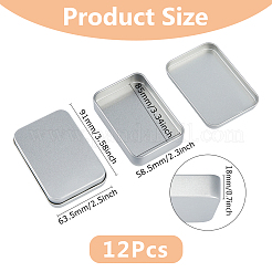 Scatola di immagazzinaggio in banda stagnata&nbsp;CON-WH0099-22P