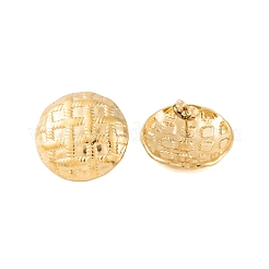 Pendientes de botón de acero inoxidable 304 con revestimiento iónico (IP) para mujer&nbsp;EJEW-P279-38G
