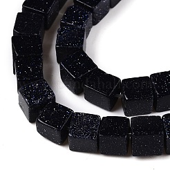 Goldstone sintética azul hebras de abalorios&nbsp;G-T139-6x6-18B