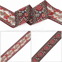 Polycotton-Bänder mit Stickerei im ethnischen Stil&nbsp;OCOR-WH0072-03