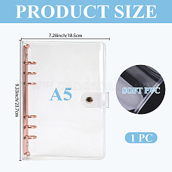 Copertina per quaderno a fogli mobili in pvc&nbsp;AJEW-CP0011-70B