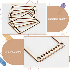 Mini métiers à tisser en bois&nbsp;TOOL-WH0127-42