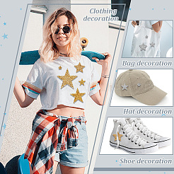 42 Stück Hotfix-Strass im 10-Stil mit Sternen&nbsp;FIND-PH0017-02