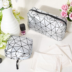 2 Stück 2 Stile Pu-Leder Kosmetiktaschen mit Reißverschluss&nbsp;AJEW-CN0003-42B