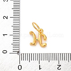925 Sterling Silber Buchstabenanhänger mit Biegeringen&nbsp;STER-R008-01G-H