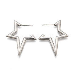 Pendientes de botón de acero inoxidable 304 antideslustre para mujer&nbsp;STAS-D084-25P