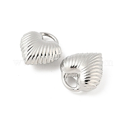 Ciondoli cuore in ottone&nbsp;KK-M327-02B-P