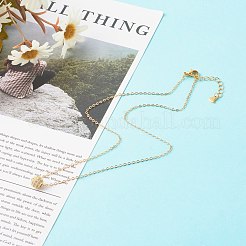 Collier pendentif en laiton zircon cubique micro pavé&nbsp;NJEW-JN03532-01