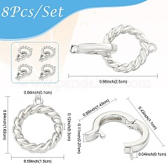 8 Stück Messing-Faltverschlüsse&nbsp;KK-FS0002-19P