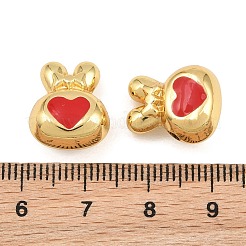 Perles en laiton émaillé&nbsp;KK-CBA3297-07A-G
