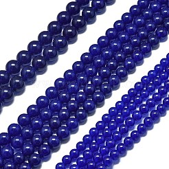 Chapelets de perles en jade de malaisie naturelle&nbsp;G-L645-C01-4mm-18