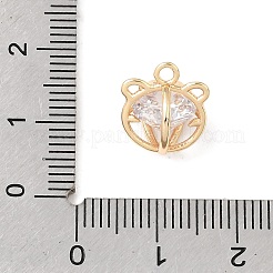 Ciondoli in ottone zirconi chiari micro pavé&nbsp;KK-N290-13G