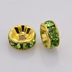 Perline distanziatori strass in ottone&nbsp;RB-A014-Z5mm-07G-NF