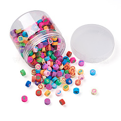 300pcs handgemachte Polymertonfarbenperlen&nbsp;CLAY-CD0001-04