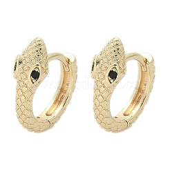 Créoles en laiton avec zircon cubique&nbsp;EJEW-Q014-08G