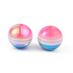 Placcatura uv perle di resina iridescente arcobaleno&nbsp;RESI-I048-01B