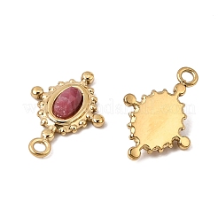 Pendentifs à facettes en rhodonite naturelle&nbsp;GG-CBA50CD-07G-02