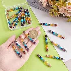 20 Stück Chakra-Verbindungsanhänger aus natürlichem und synthetischem Edelstein&nbsp;FIND-HY0001-32