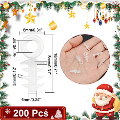 200 pièce de capuchons de suspension pour ornements en mousse plastique&nbsp;FIND-AR0003-42B