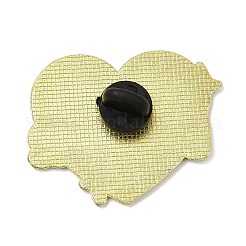 Anstecknadeln mit dem Wort „Girl Power“ aus Emaille für Damenbekleidung&nbsp;JEWB-F043-01D