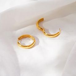 Orecchini a cerchio huggie in acciaio inossidabile 304&nbsp;QV2098-1