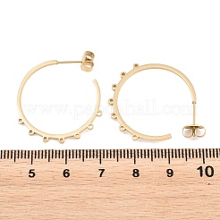 Boucles d'oreilles à tige en acier inoxydable 304&nbsp;STAS-C182-01C-G