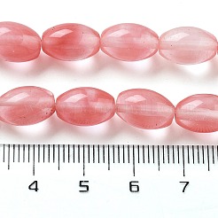 Perle di vetro di quarzo ciliegio fili&nbsp;G-B106-B02-01