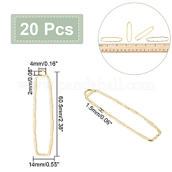 20pcs Legierung offene Rückseite Lünette große Anhänger&nbsp;FIND-CA0005-77