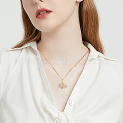 Placage de crémaillère en laiton micro pavé pendentifs en zircone cubique claire&nbsp;ZIRC-SZ0003-41