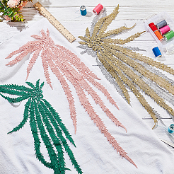 4 Stück 4 Farben Polyester Stickerei Ornament Zubehör&nbsp;DIY-NB0008-29A