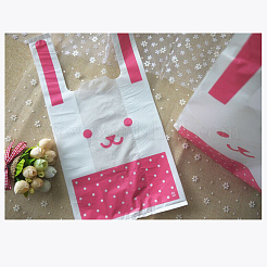 Sacchetti di caramelle di plastica del coniglietto di kawaii&nbsp;PE-L002-16