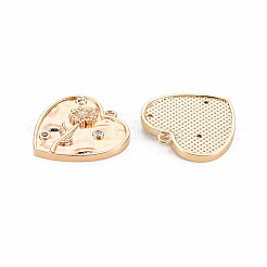 Messing micro pave klare zirkonia anhänger&nbsp;KK-S364-179