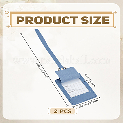 Etichetta per bagagli in pelle pu&nbsp;AJEW-WH0596-217B