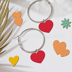 2 Stück Acryl-Ohrring-Handarbeitsschablone im 2-Stil&nbsp;DIY-WH0572-003