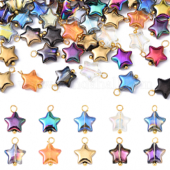 10 pièces pendentifs en verre&nbsp;PALLOY-YW00065-01