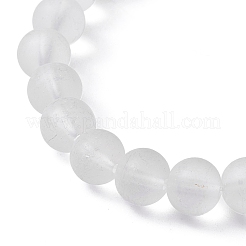 Set di braccialetti elasticizzati con perline rotonde di vetro e ematite sintetica da 2 pz 2 stili&nbsp;BJEW-JB10051-03