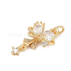 Pendenti in ottone con zirconi cubici&nbsp;KK-A286-10G-01