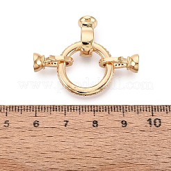 Messing Micro Pave klare Zirkonia Falte über Verschlüsse&nbsp;KK-Q074-19G