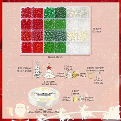 Bausatz zum Selbermachen von Weihnachtsarmbändern&nbsp;DIY-YW0007-55