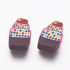 Handgemachte Kuchen Fimo-Perlen&nbsp;CLAY-R060-37