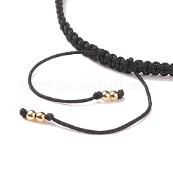 Braccialetto di perline intrecciate con malocchio rotondo a lampwork&nbsp;BJEW-TA00139-02