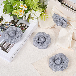 4 broche camélia en tissu&nbsp;JEWB-CN0001-03B