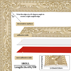 Moldura flexible autoadhesiva de pvc&nbsp;DIY-WH20007-58B
