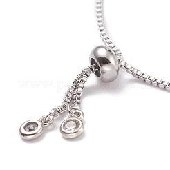 Bracciali da tennis classici con zirconi cubici per ragazze&nbsp;BJEW-F417-06P-RS