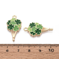 Emaille-Anhänger aus Legierung zum St. Patrick's Day&nbsp;ENAM-T024-41A-G