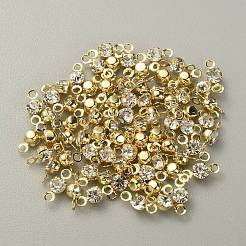 Ciondoli connettore in ottone chiaro con zirconi cubici&nbsp;RB-WH0005-002A-KCG