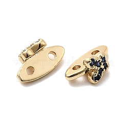 Messing Micro Pave Zirkonia Schmetterling Abstandshalter&nbsp;KK-H089-03G