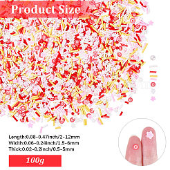 100g de cabochons en pâte polymère faits à la main&nbsp;CLAY-CP0001-04
