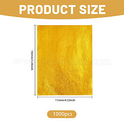1000 Stück chinesisches Goldfolienpapier&nbsp;AJEW-WH0455-334